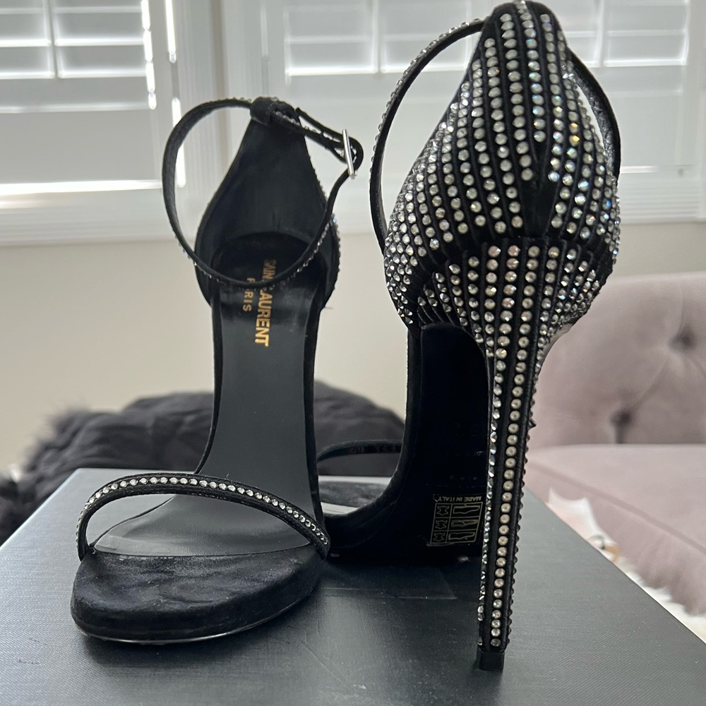 Saint Laurent Rhinestone Heel - Picture 1 of 3